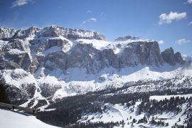 Skipisten im Fassatal